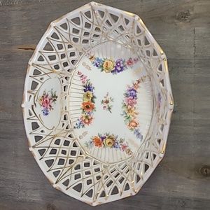 Vintage Bavaria Porcelain Oval Bowl